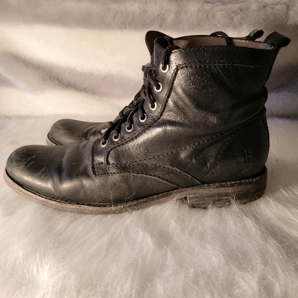 Frye Other - The Frye Company Men's Lace Up Black Leather Boot